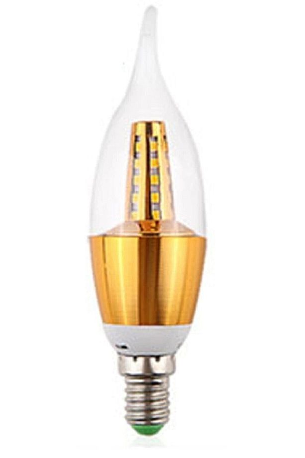 Rustik Led Amber Sarı Mum E14 Ampül 4watt-1 Adettir - 1