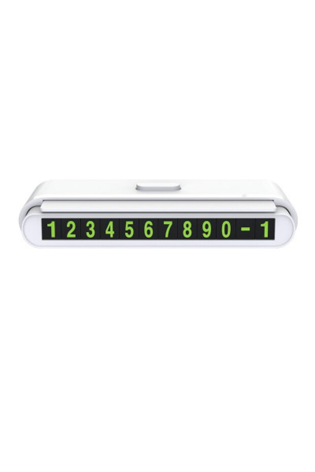 KSC windshield phone number holder, white click-on concealment - 1