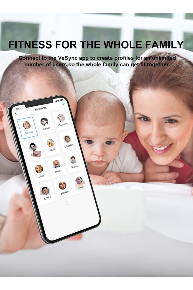 Digital Personal Scale with Bluetooth - LED Smart Body Scale, 13 Metrics, APP Sync - 8