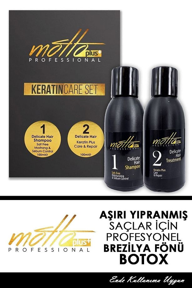 Brezilya Fönü Keratini 2'li Mucizevi Bakım Seti (100ML KERATİN - 100ML ŞAMPUAN) - 4