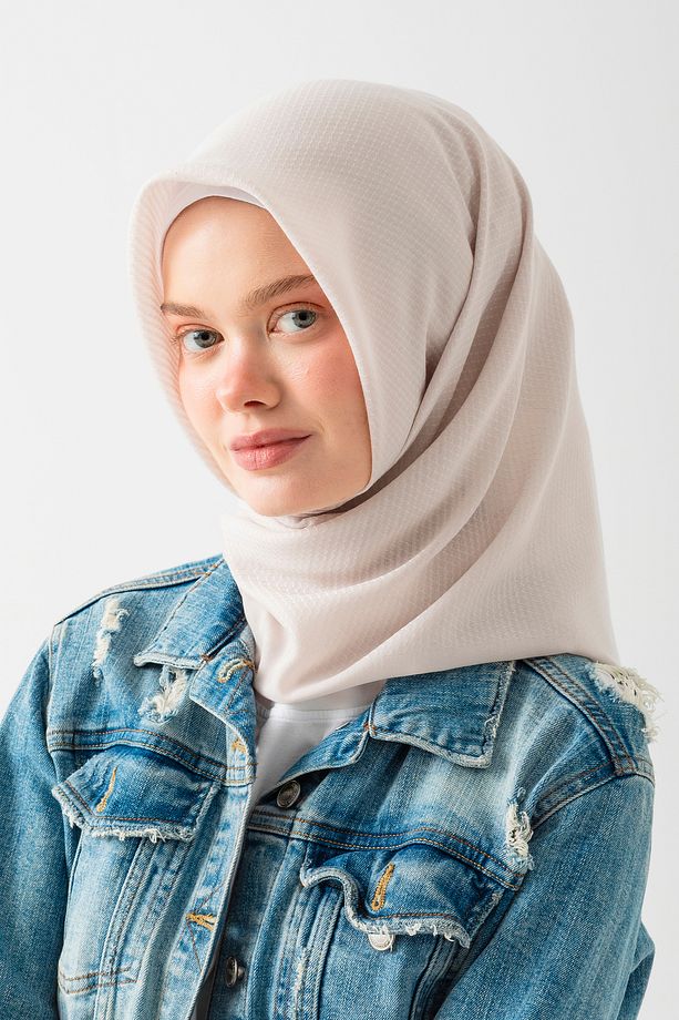 2'li Pamuk Jakar Eşarp, Doğal Ve Şık Görünüm, Jakarlı Pamuk Eşarp, Soft Pamuk Eşarp. - 4