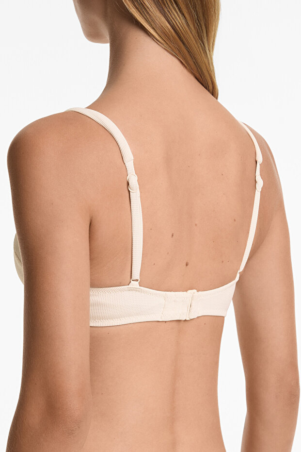 Çapraz pike halter bikini üstü - 5