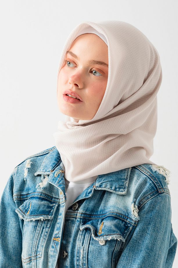 2'li Pamuk Jakar Eşarp, Doğal Ve Şık Görünüm, Jakarlı Pamuk Eşarp, Soft Pamuk Eşarp. - 6