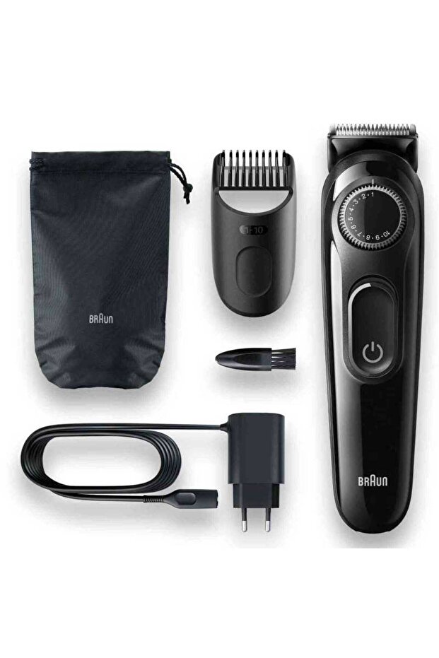 Braun BT3300 Beard Trimmer Battery 20 Lengths Black - 1