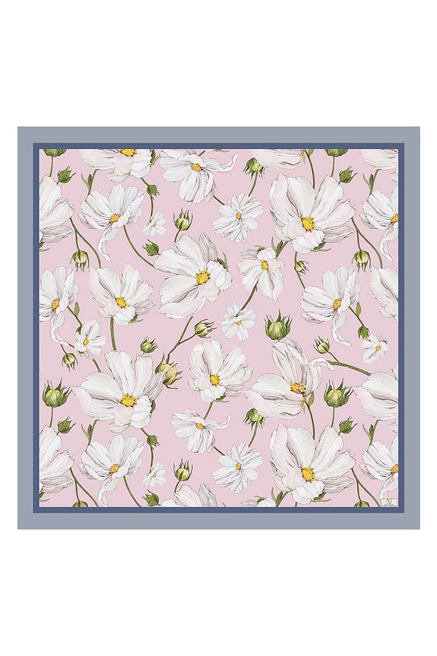 Twill İpek Eşarp Daisy Leylak - 1
