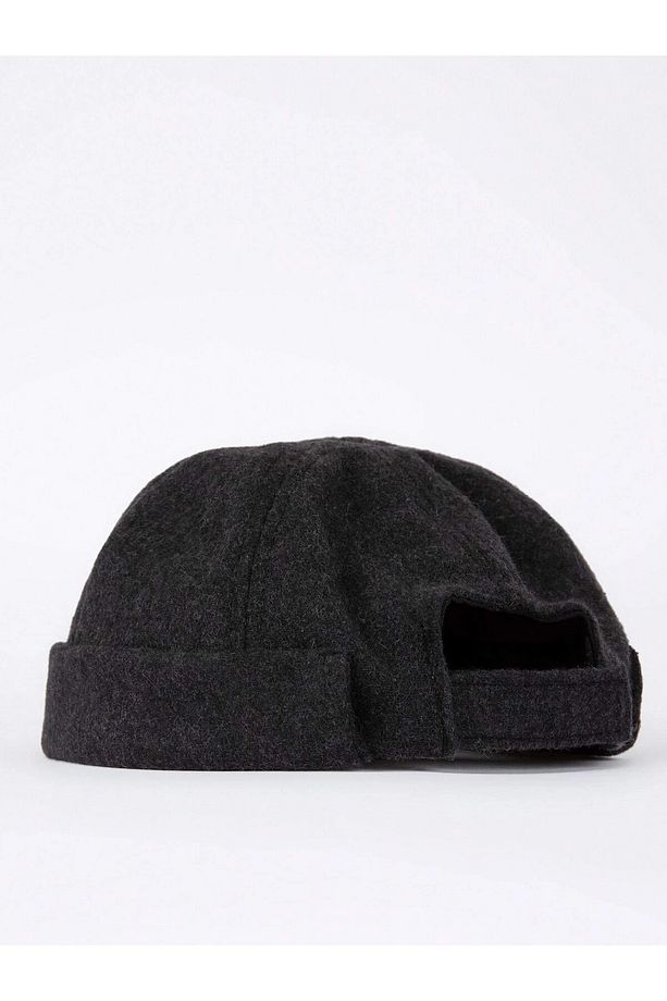 Kışlık Yünlü Retro Docker Cap Takke Leon Bere Unisex Şapka Cp236 - 5