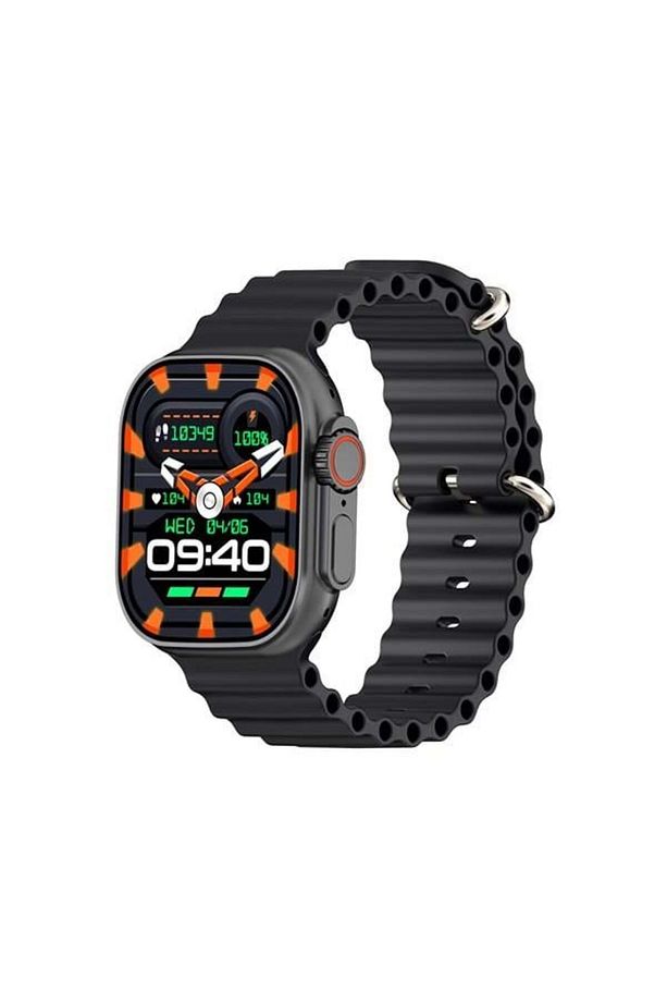 W69 Watch Ios Ve Android Uyumlu Mactive 2.05" Inç Geniş Ekranlı Siyah Akıllı Saat - 1