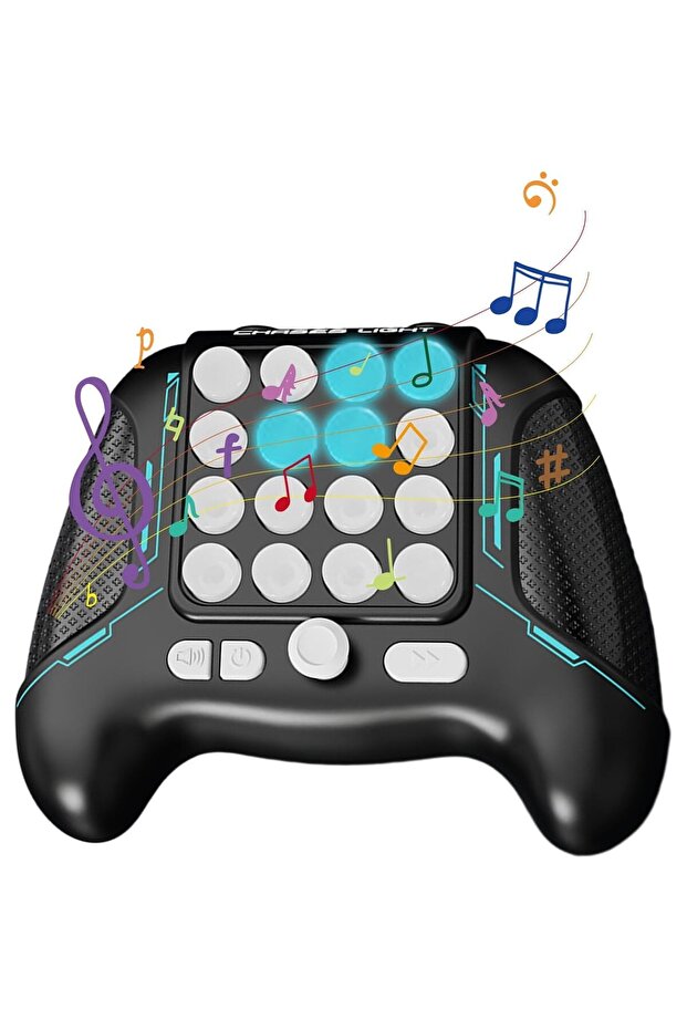 Interactive Pop It Console Toy, Controller, 5 Game Modes, Sounds & Lights, Black - 4
