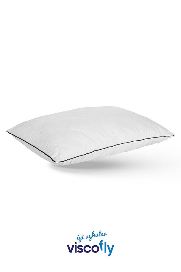 Visco Parçacıklı Kapitoneli Ortopedik Yastık Orta Sert 60 X 40 X 13 Cm Antrasit Biye - 1