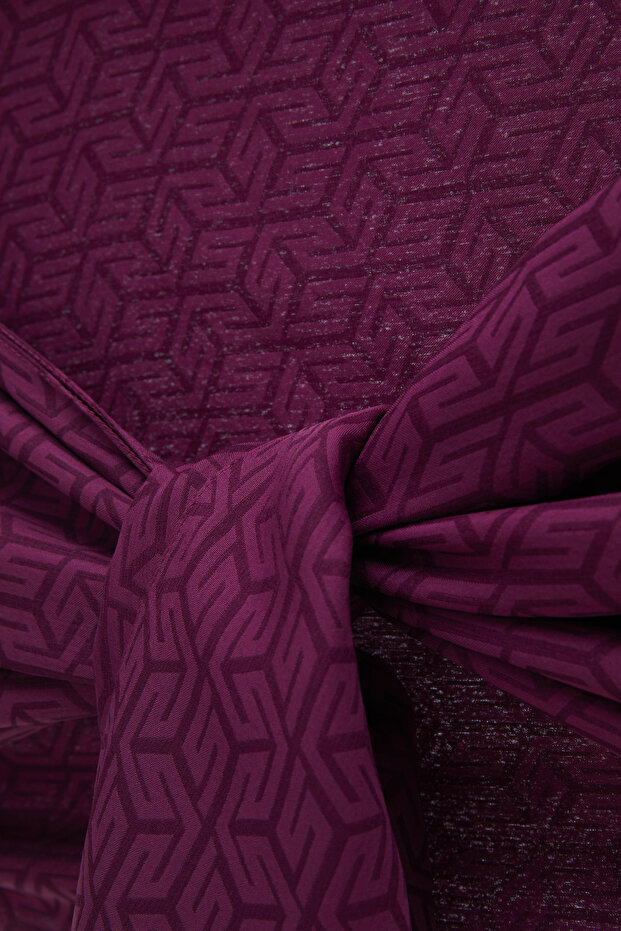 Labirent Desenli Şal - 2