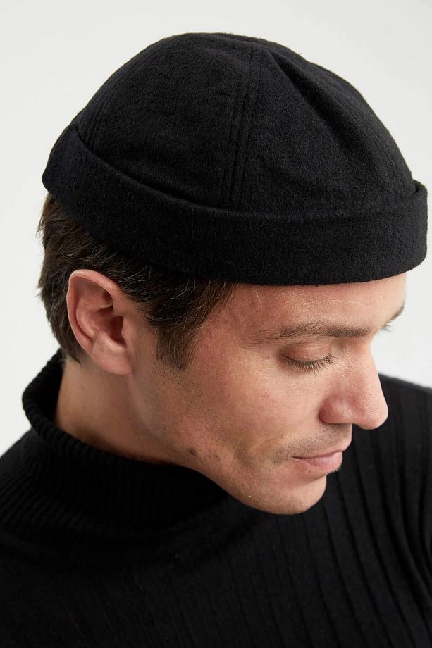 Kışlık Yünlü Retro Docker Cap Takke Leon Bere Unisex Şapka Cp236 - 6