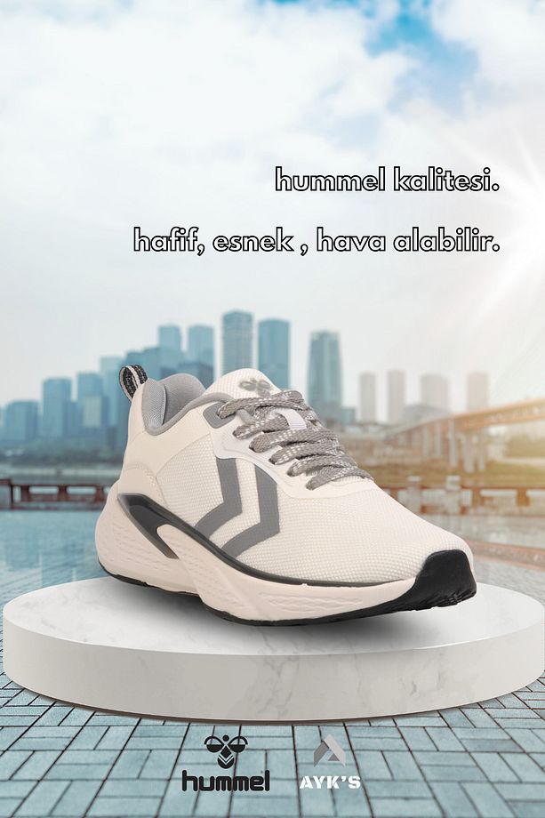 Beyaz Fileli Hafif Hava Alan Unisex Spor Ayakkabı Hml Yoy - 1