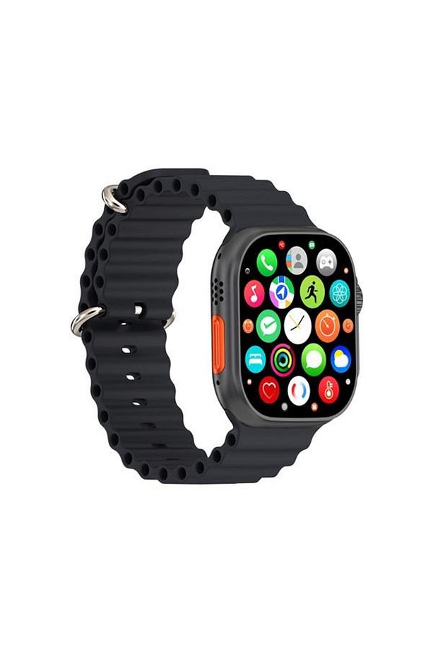 W69 Watch Ios Ve Android Uyumlu Mactive 2.05" Inç Geniş Ekranlı Siyah Akıllı Saat - 4