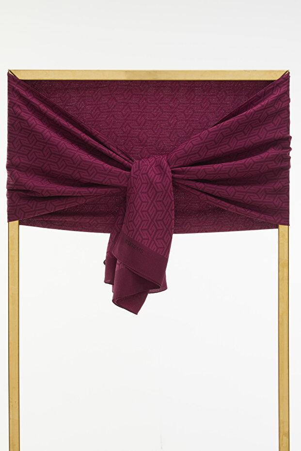 Labirent Desenli Şal - 1