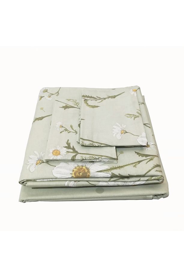 Taç Ranforce Nevresim Takımı Laurel Yeşil Tek Kişilik 160x220cm - 3