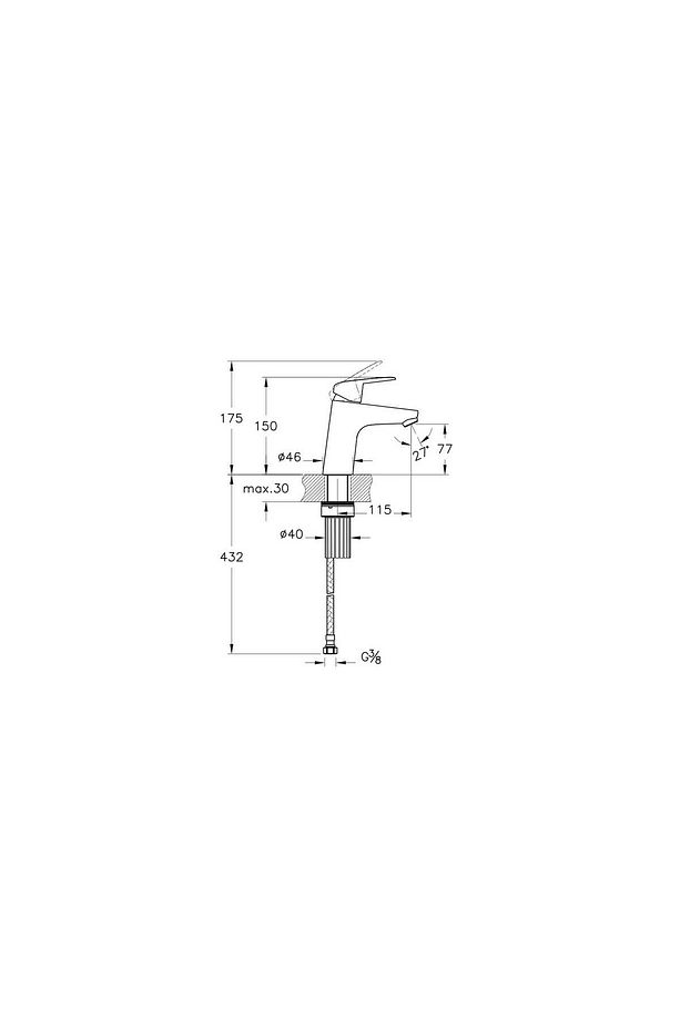 Shift T10 A43715 Lavabo Bataryası, Krom - 5