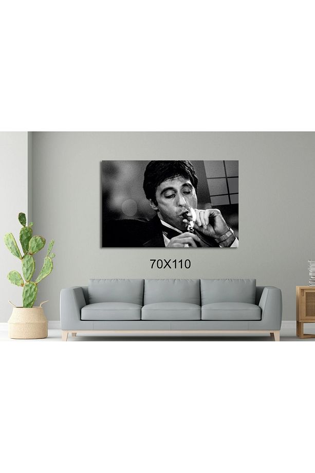 Tony Montana- Scarface the world is yours Sinema Ve Ünlüler Cam Tablo #PCT0940 - 5