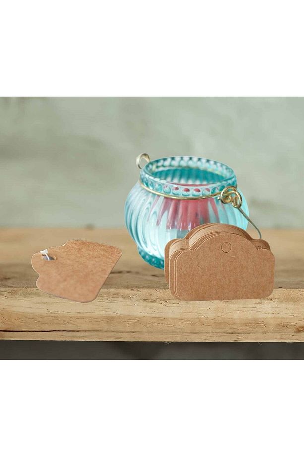 100 Adet Ipsiz 5 X 3,5 Cm Craft Kraft Vintage Etiket , Karton Kağıt Ayakkabı Elbise Giysi Tişört - 3