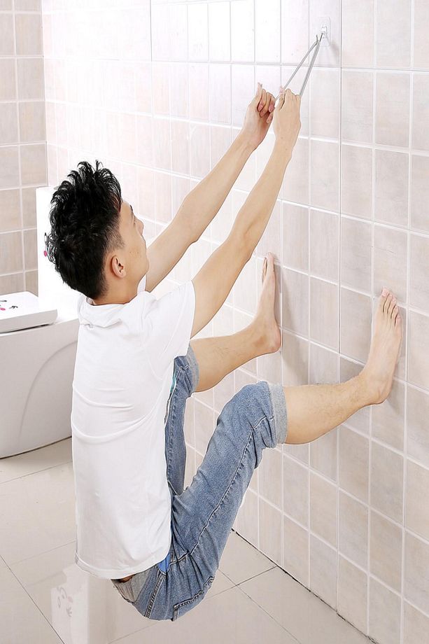 1 Adet Kare Şeffaf Askı Güçlü Kendinden Yapışkanlı Kapı Duvar Askısı Banyo Askısı Mutfak Askısı - 8
