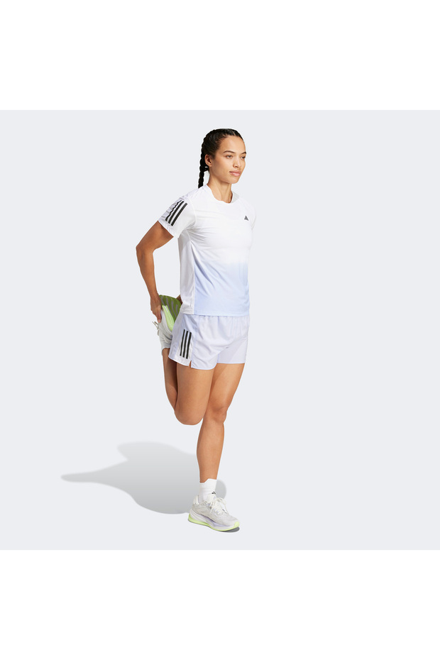 Own The Run Climacool Colorblock Kadın Beyaz T-Shirt - 1
