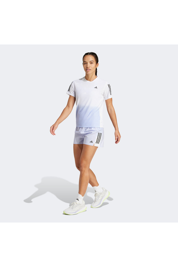 Own The Run Climacool Colorblock Kadın Beyaz T-Shirt - 3