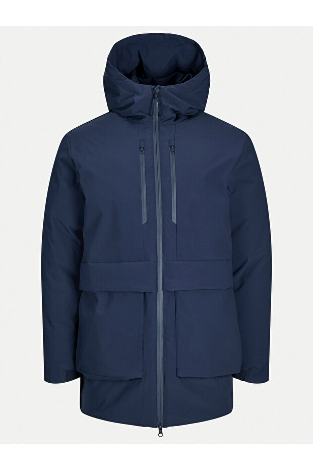 jack jones Mens Parka 12267141 Navy Blue - 1