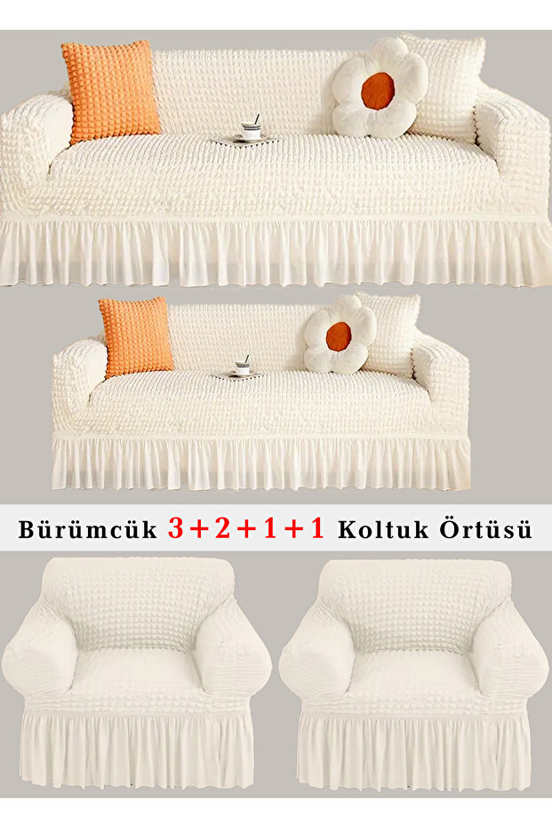 Bürümcük Seat Cover, Sofa, Sofa Bed Cover, Sofa Cover 3 2 1 1 Set