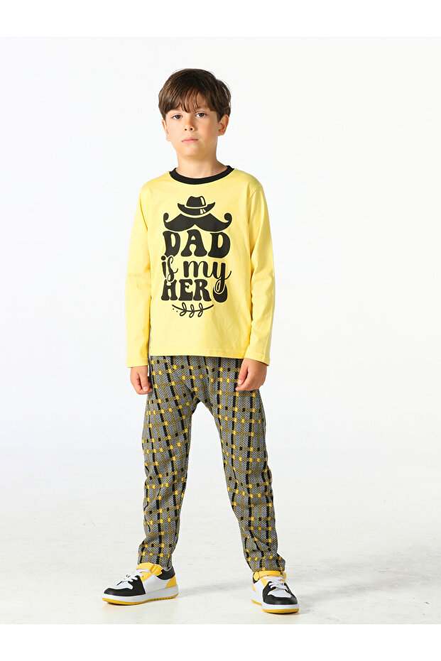 Dad my hero boys' pants + long sleeve t-shirt 2-piece set