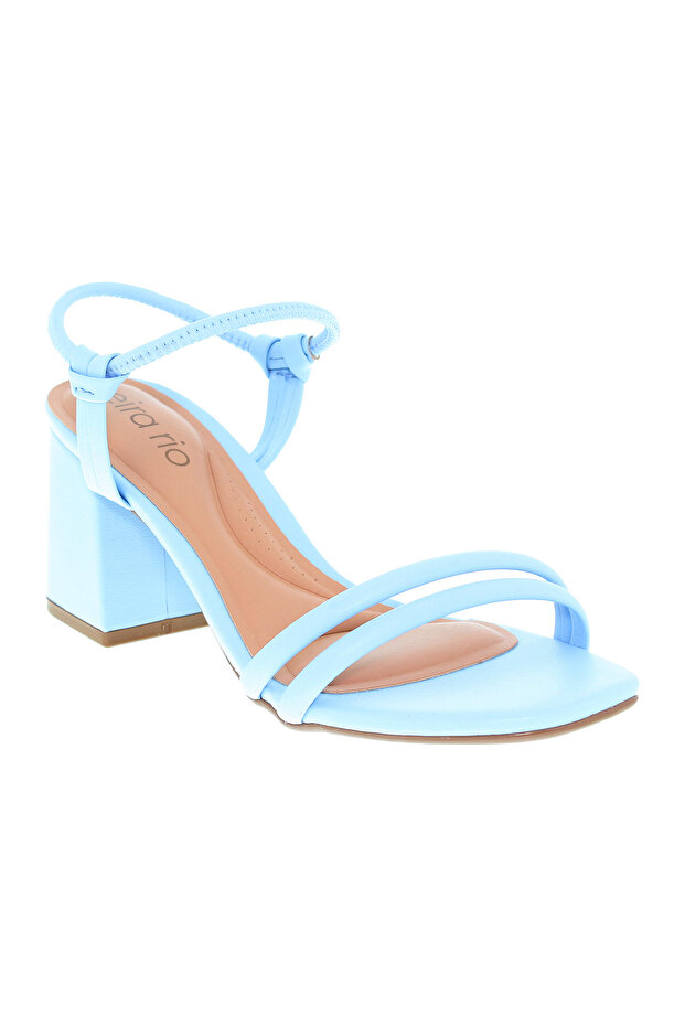 Ladies High Heel Sandals Blue | Made In Brazil