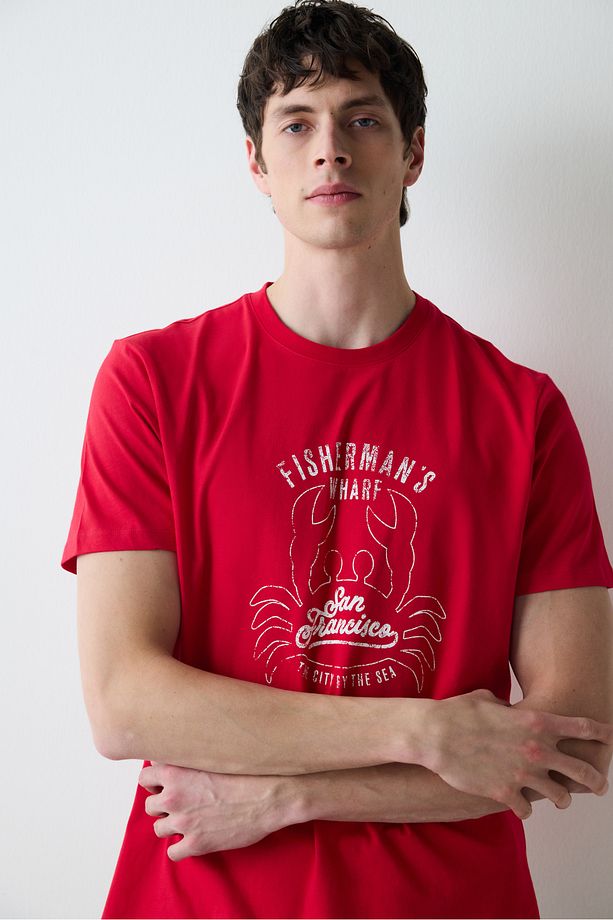 Red Anchor Çok Renkli Şortlu Pijama Takımı - 3