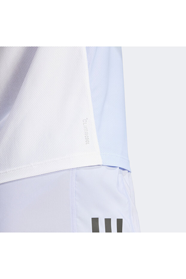 Own The Run Climacool Colorblock Kadın Beyaz T-Shirt - 6