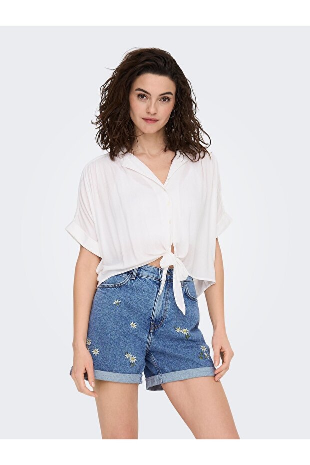 Front Tie Short Shirt15281497