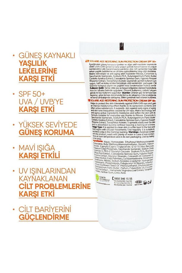 Tüm Cilt Tipleri Için Leke Ve Yaşlanma Karşıtı Güneş Kremi Spf 50 ( 50 ml ) - 4