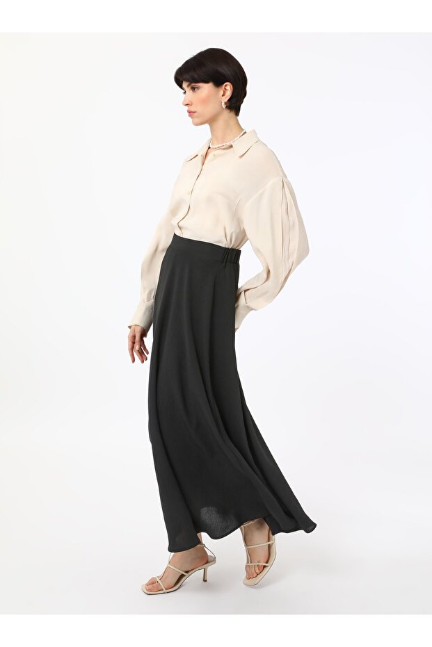 Aerobin Kloş Etek - Siyah - Refka - 5