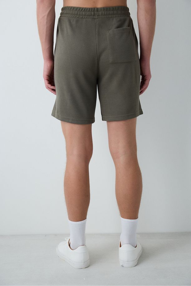 Erkek Timeless Haki Şort Pijama Altı - 3