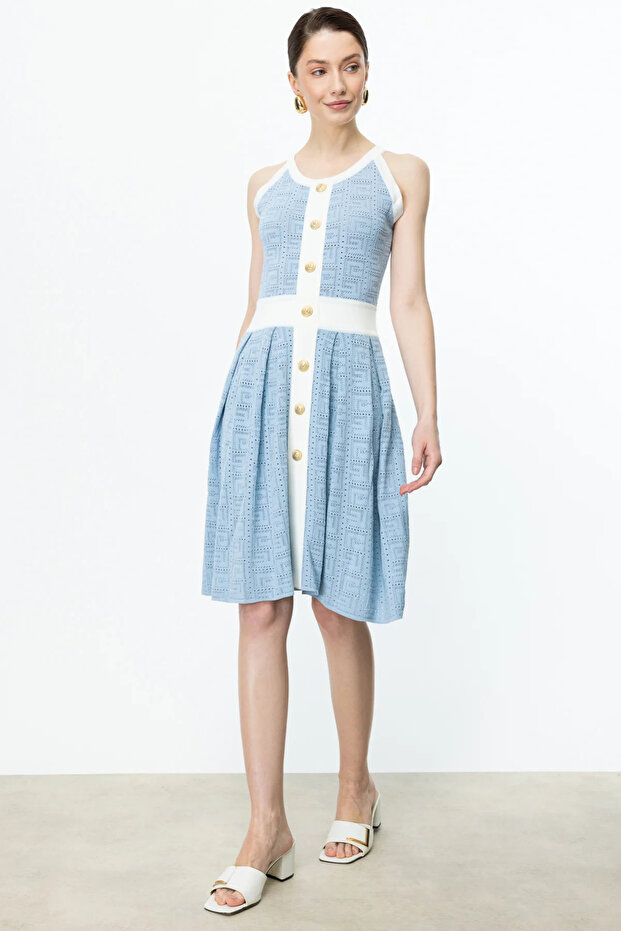 On Kolsuz Triko Elbise - 3