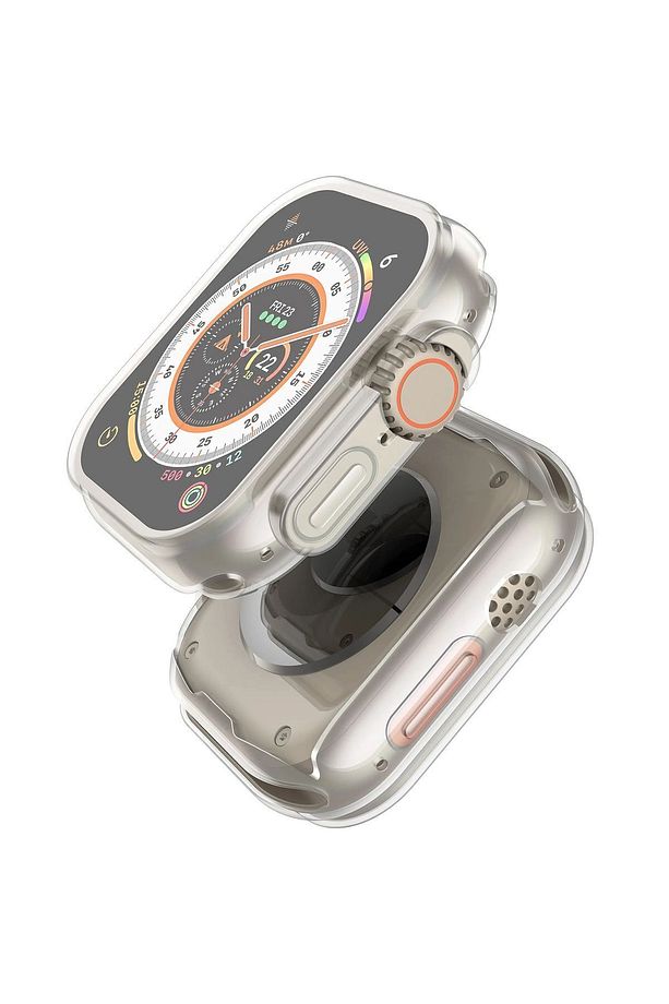 2 Adet Apple Watch 8 Ultra 9 Ultra 2 360 Tam Koruma (49 MM) Yumuşak Silikon Tpu Ekran Koruyucu Kılıf - 5