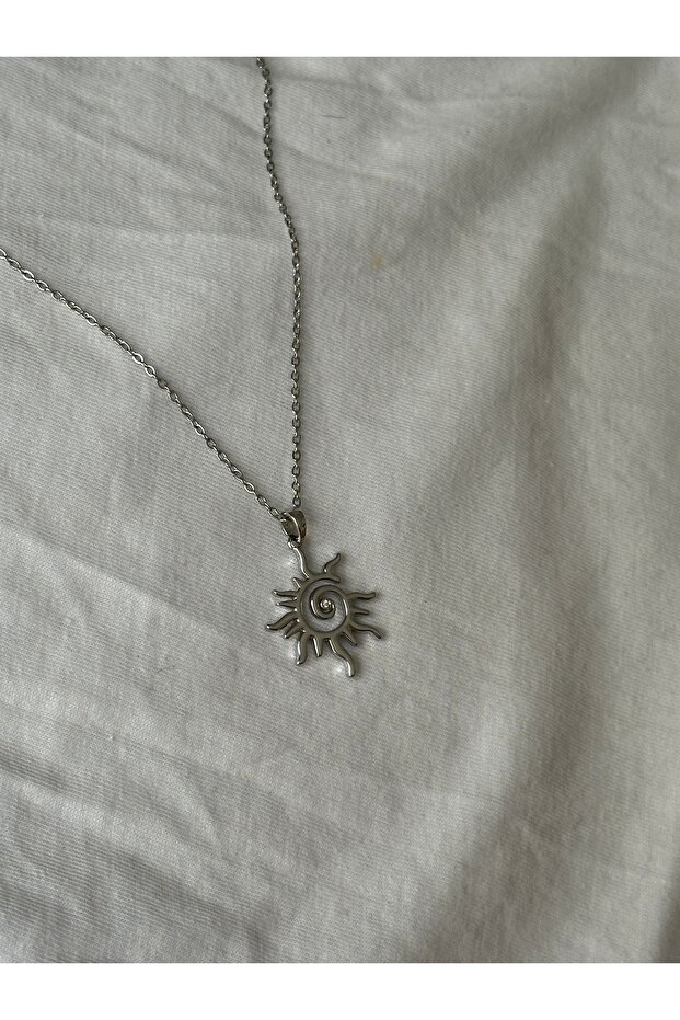 güneş çelik kolye - 3