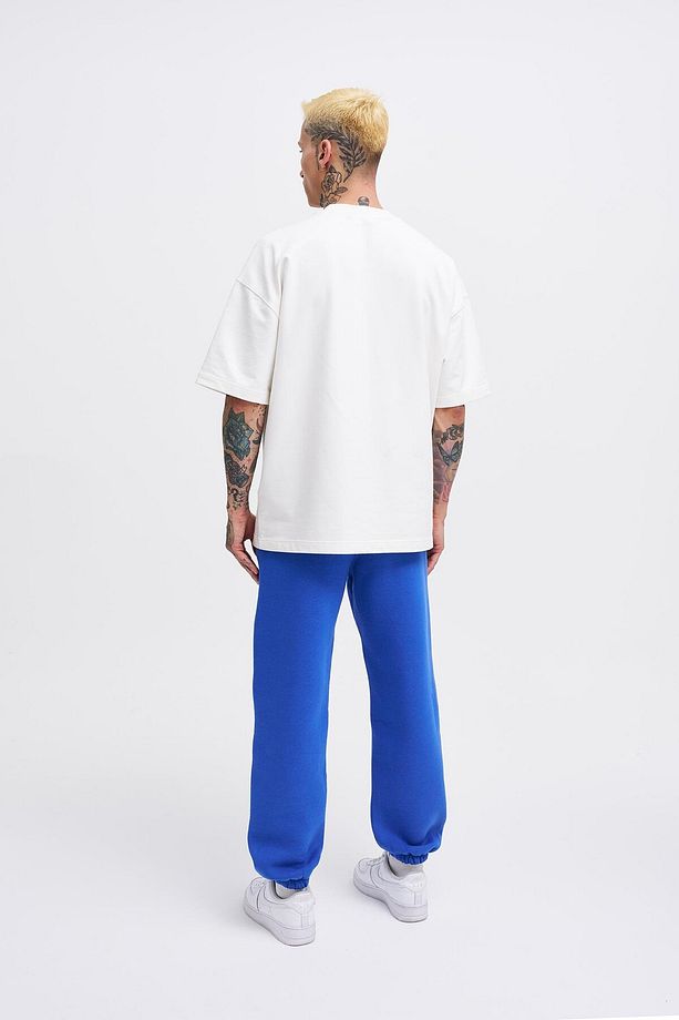 Erkek Basic Jogger Relaxed Saks Eşofman Altı - 5