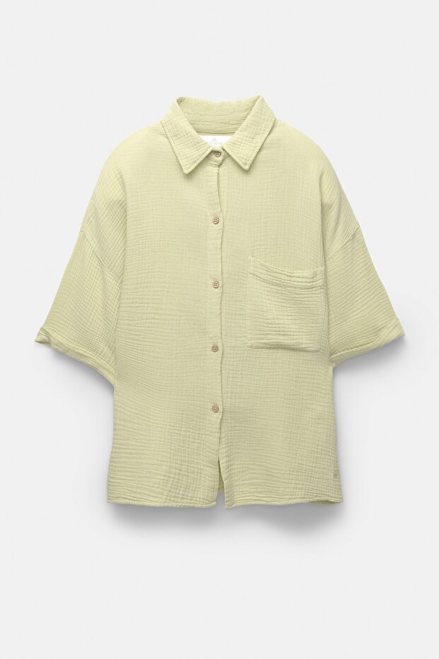 Dokulu kısa kollu gömlek - 6