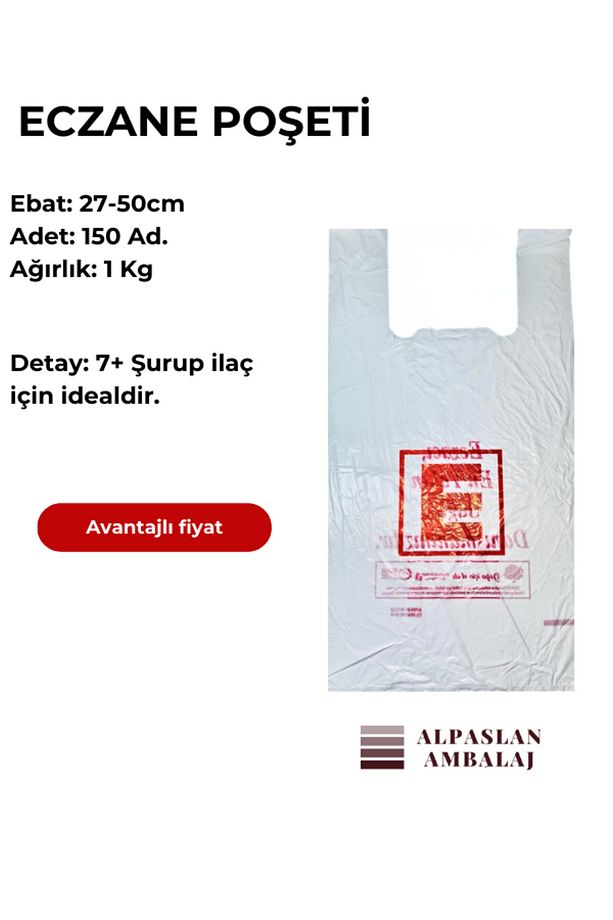 27-50 Eczane Poşeti 150 Adet 1kg - 1