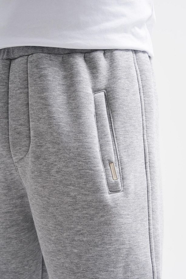Erkek Relaxed Jogger Basic Eşofman Altı Grey Melange - 3