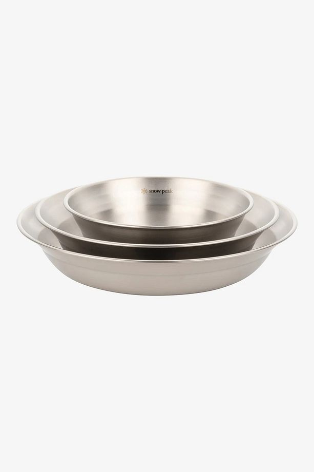 Tableware Set Large, 4 Parça Paslanmaz Çelik Kamp Yemek Takımı, Hafif ve Dayanıklı - 1