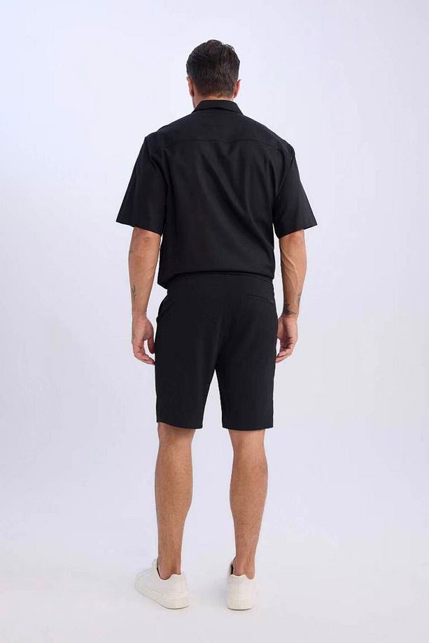 Regular Fit Bermuda Siyah Erkek Şort D9451ax/bk27 - 5