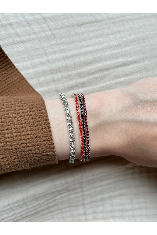 Crystal Stone Waterway 4-Piece Bracelet - M10