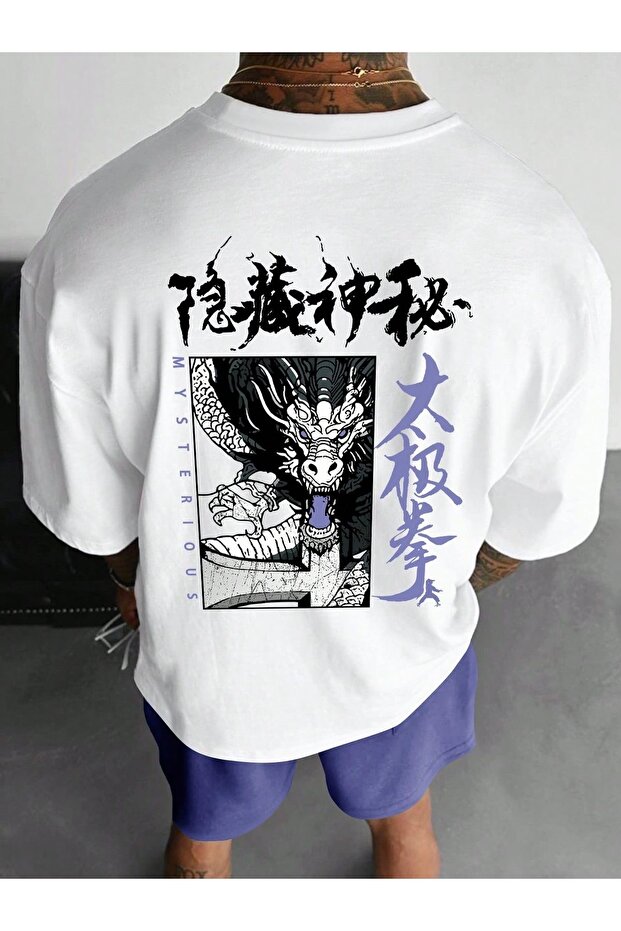 Oversize Cut Short Sleeve Printed T-Shirt