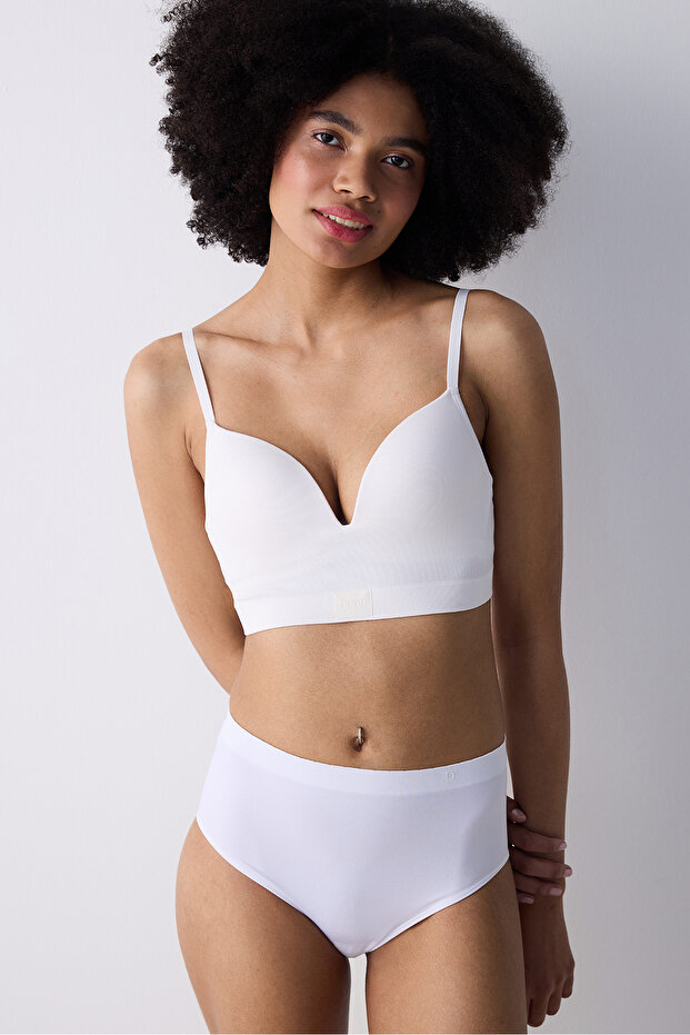 Seamless Beyaz Bralet - 2