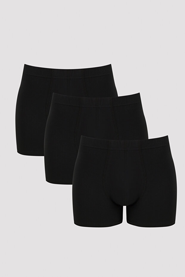 Siyah Basic Tube 3lü Boxer - 1