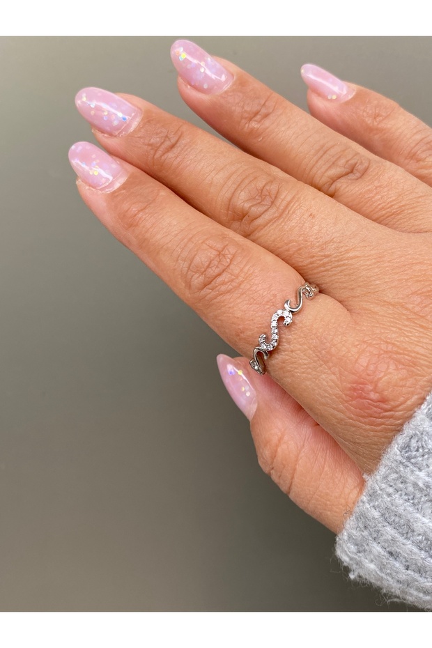 مفصل حلقي قابل للتعديل موديل فضي اللون - 8