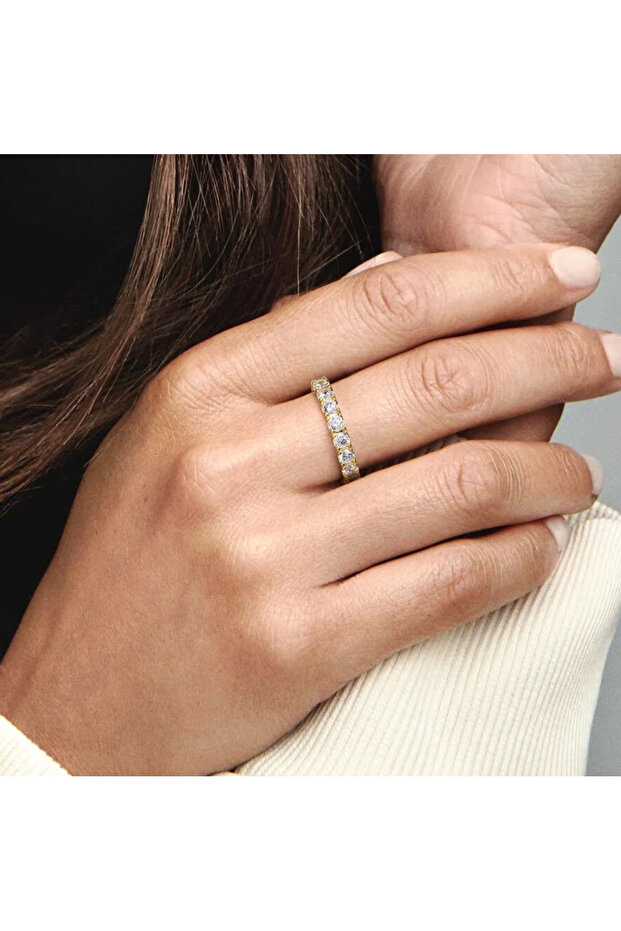 Eternity Ring With Shiny Zirconia Edge - 52mm - 5
